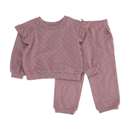 Purple Floral Long Sleeve Set