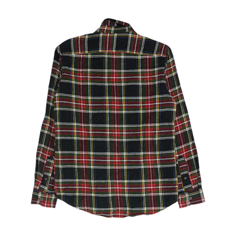 Multi Plaid Flannel Button Down