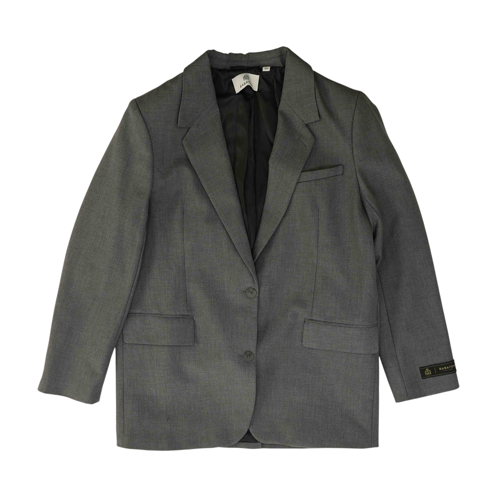 Gray Solid Blazer