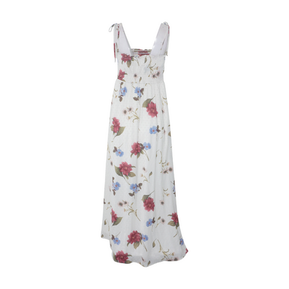 Ivory Floral Maxi Dress