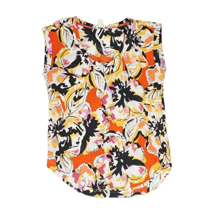 Multi Floral Short Sleeve Blouse