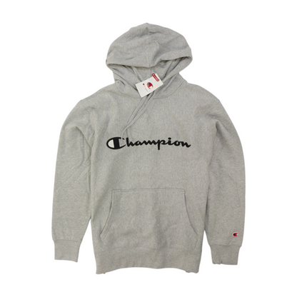 Gray Solid Hoodie Pullover