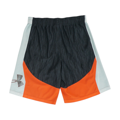 Gray Abstract Active Shorts