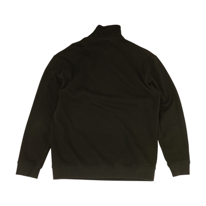Black Solid 1/4 Zip Pullover