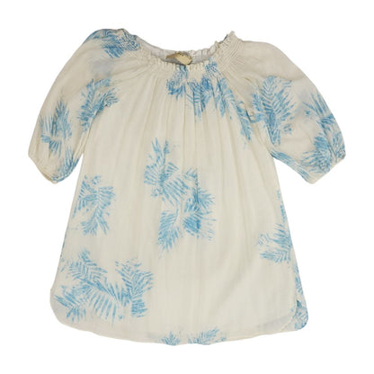 Ivory Graphic Short Sleeve Blouse