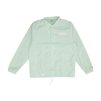 Green Solid Rain Jacket