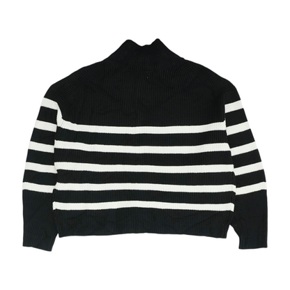 Black Striped Pullover Sweater