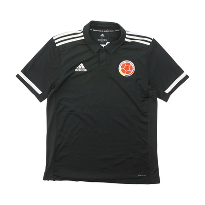 Black Colombia Solid Short Sleeve Polo