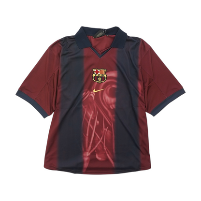 Men's Burgundy FC Barcelona Short Sleeve Jersey