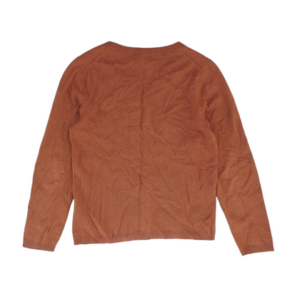 Rust Solid Pullover Sweater