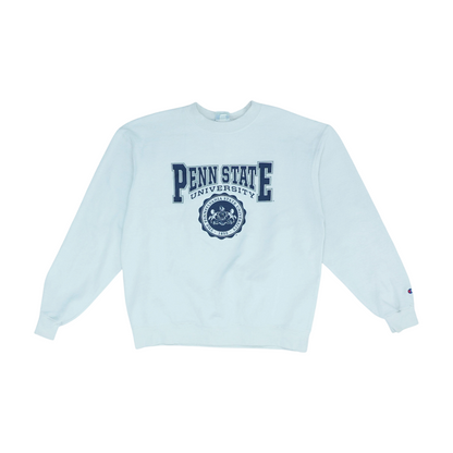 Vintage White Solid Penn State Sweatshirt Pullover