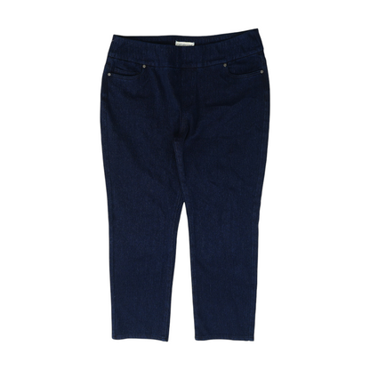 Navy Petite Straight Jeans