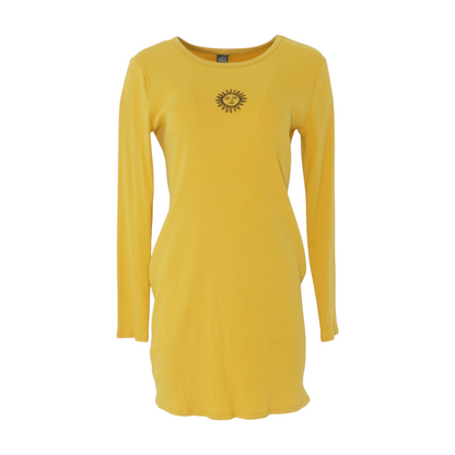Mustard Mini Dress