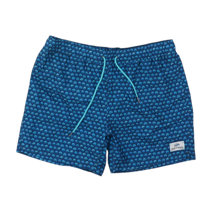 Navy Print Swim Bottom