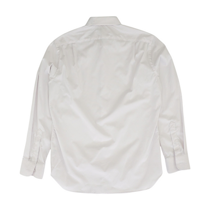 White Check Long Sleeve Button Down