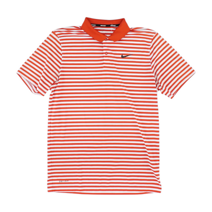 Red Striped Short Sleeve Polo
