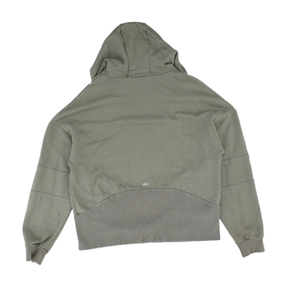 Gray Solid Hoodie Pullover