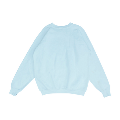 Vintage White Solid Sweatshirt Pullover
