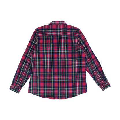 Red Plaid Flannel Button Down