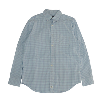White Check Long Sleeve Button Down