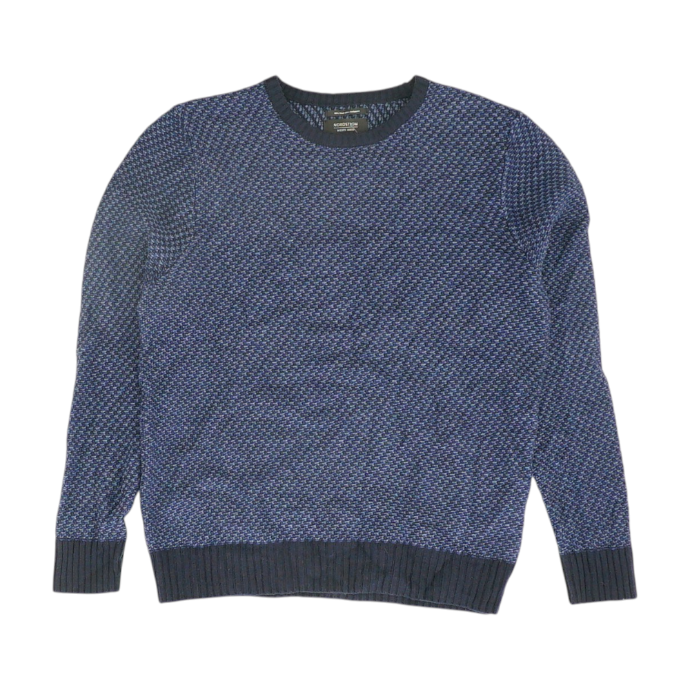 Nordstrom Blue Abstract Pullover Sweater – Image 1