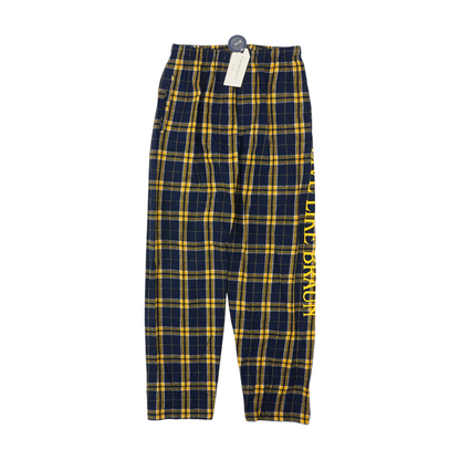 Navy Plaid Pajama Bottom