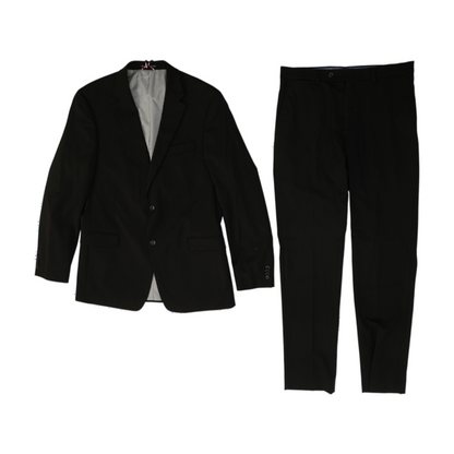 Black Long Solid Suit
