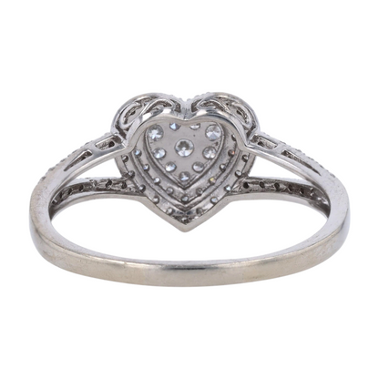 1/5 ctw 10K White Gold Lab Grown Diamond Fashion Ring