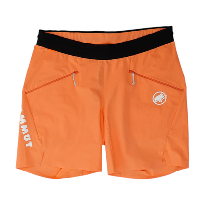 Orange Solid Active Shorts