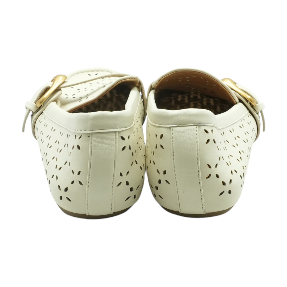 Cream Slip-On Flats
