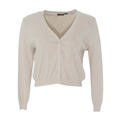 Beige Cardigan Sweater