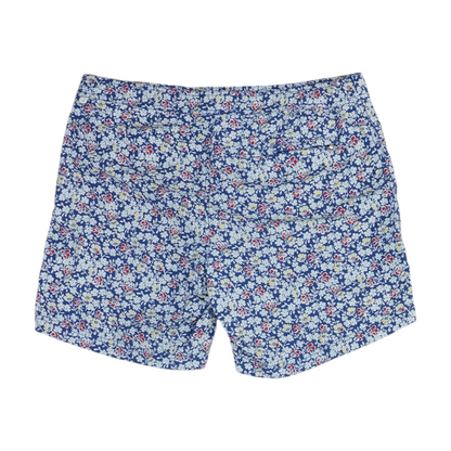 Blue Floral Chino Shorts