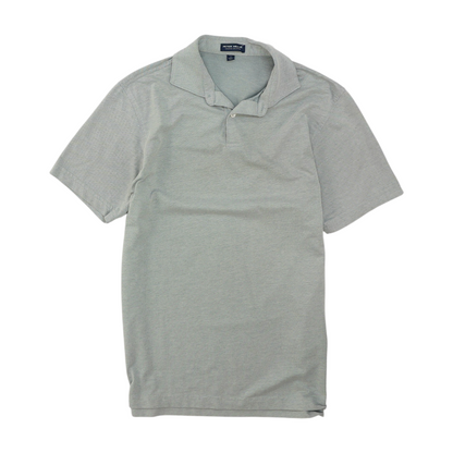 Gray Solid Short Sleeve Polo