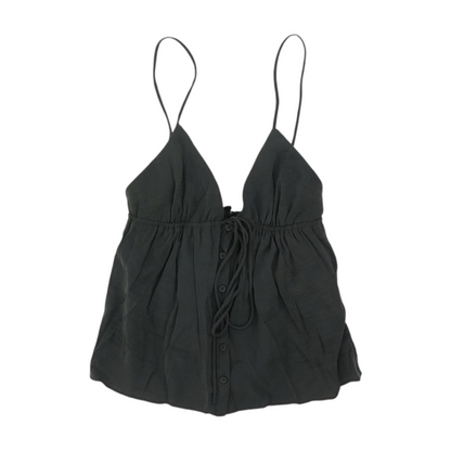 Charcoal Cropped Blouse