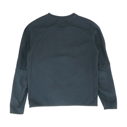 Black Solid Sweatshirt Pullover