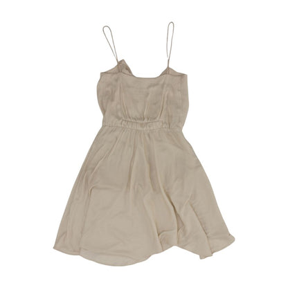 Ivory Solid Mini Dress