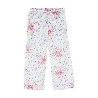 White Floral Pajama Bottom