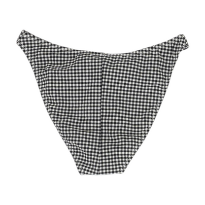 Black Check Swim Bottom