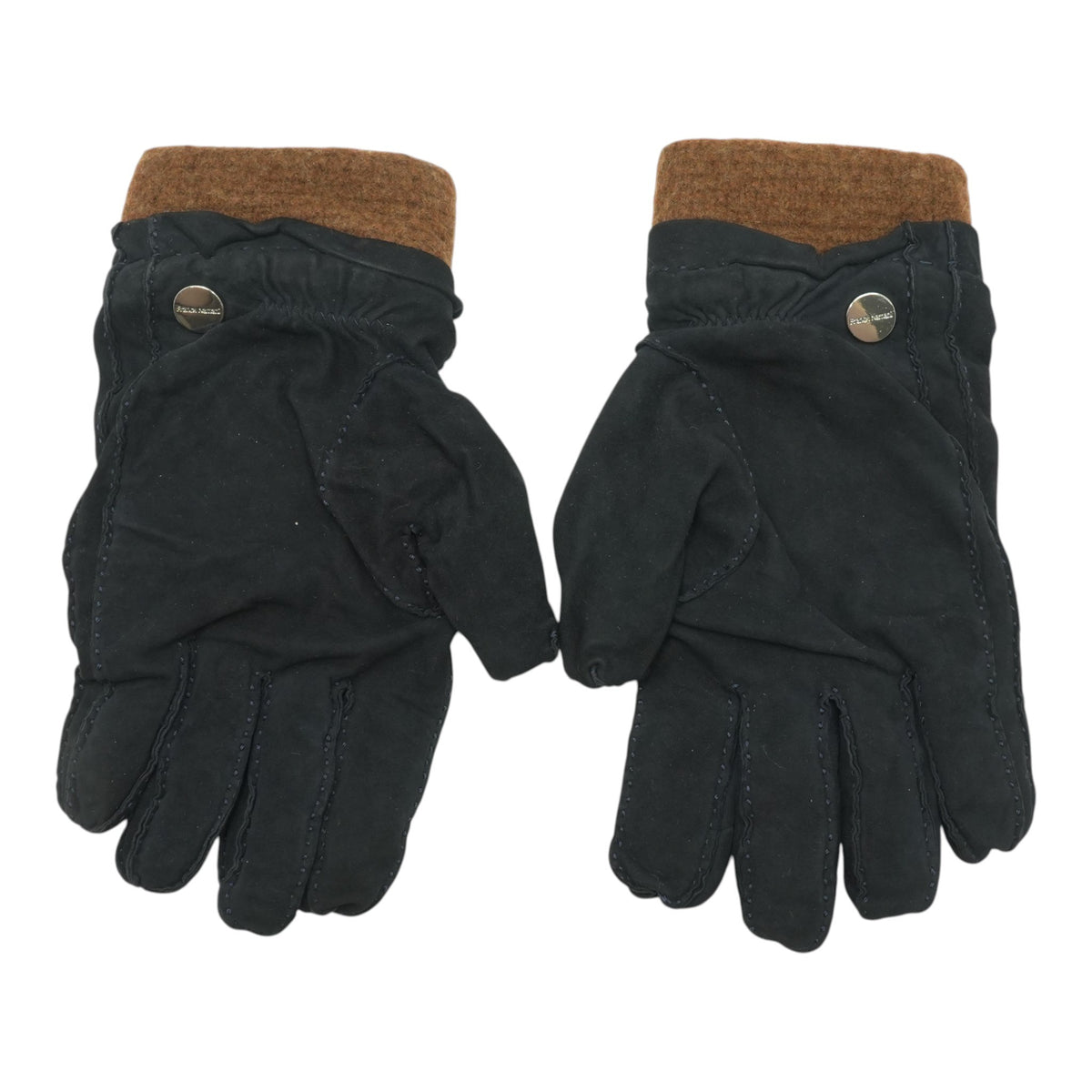 Two Tone Suede and Cashmere Gloves