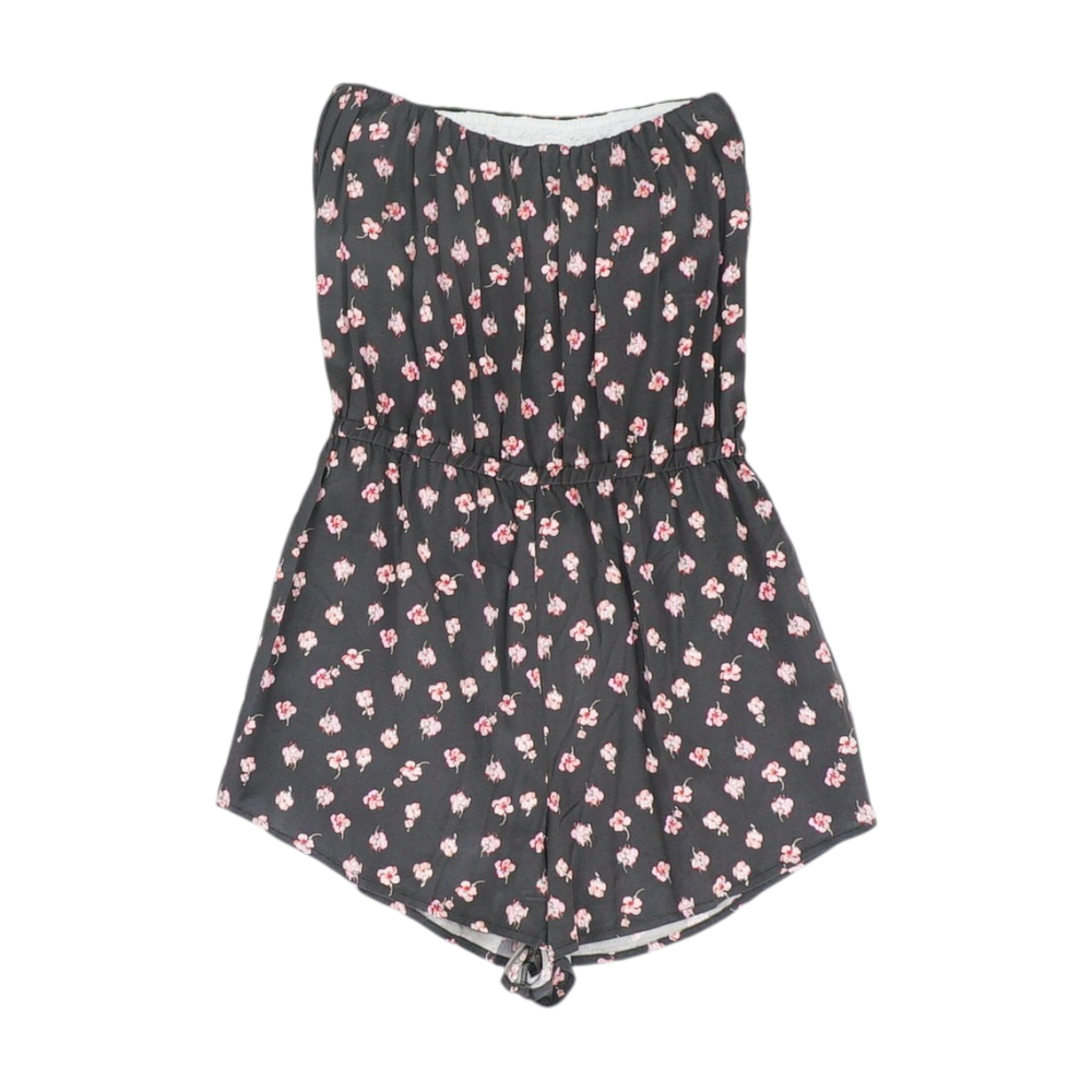 Black Floral Romper