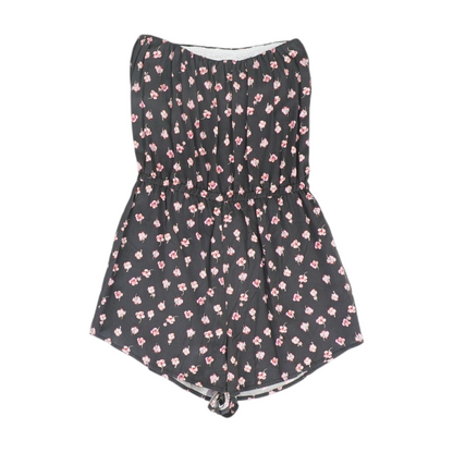 Black Floral Romper
