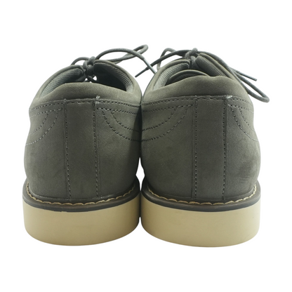 Gray Lace-Up Dress Shoes