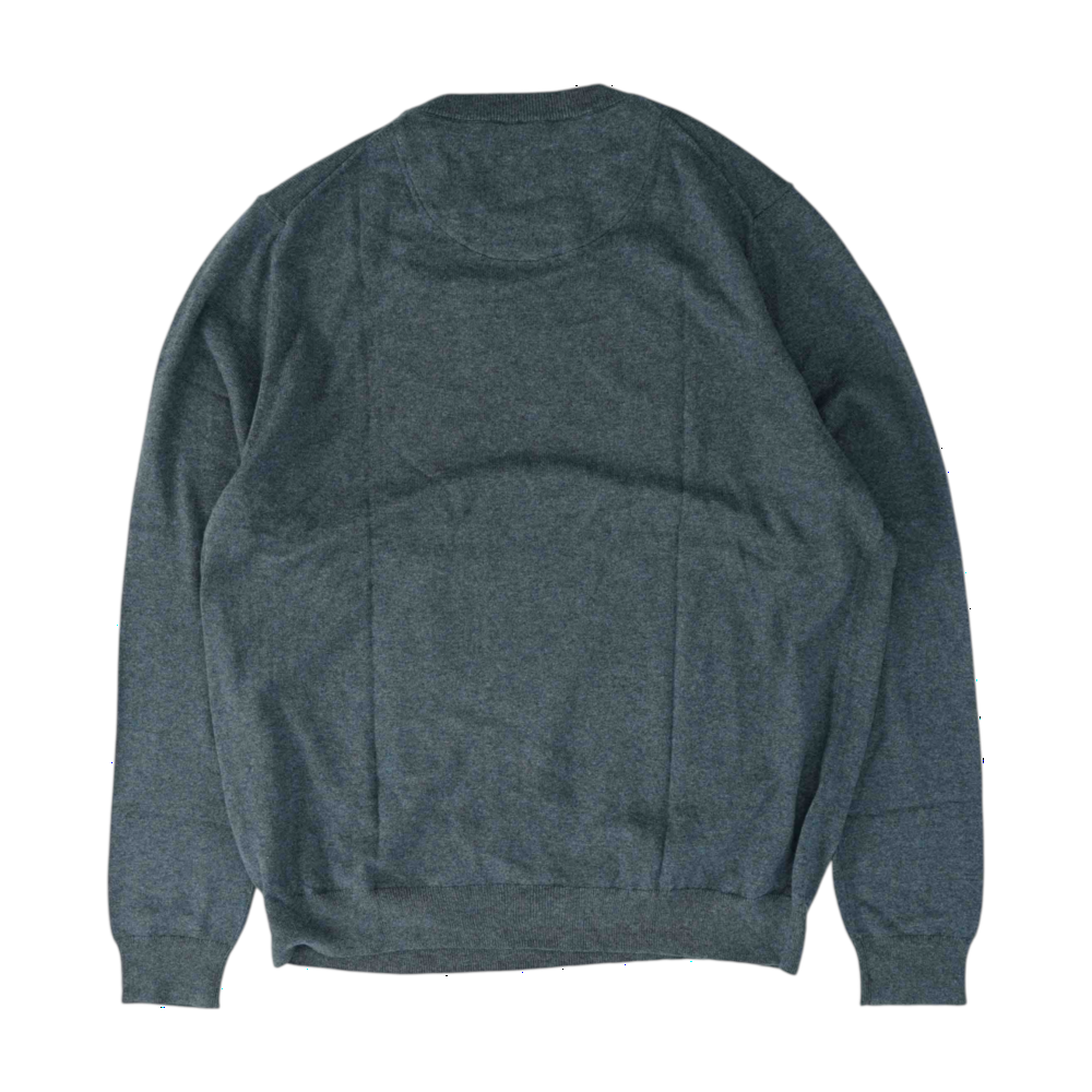 Gray Solid Pullover Sweater