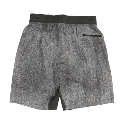 Gray Abstract Active Shorts