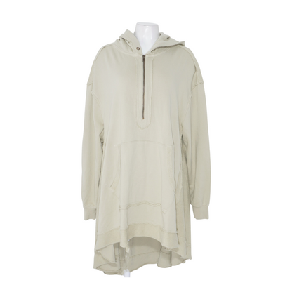 Green Solid 1/4 Zip Pullover