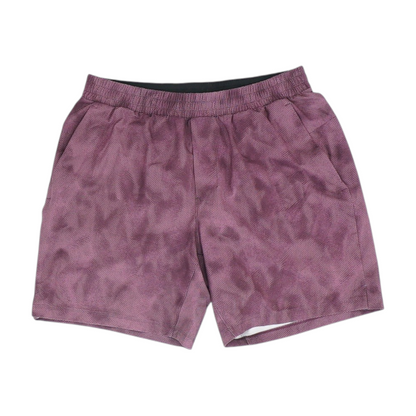 Purple Print Active Shorts