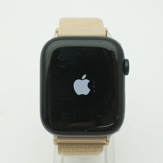45mm Series 8 Black Smartwatch Brown Band S/M