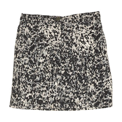 Black Graphic Mini Skirt