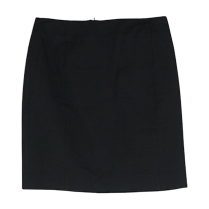 Black Solid Mini Skirt