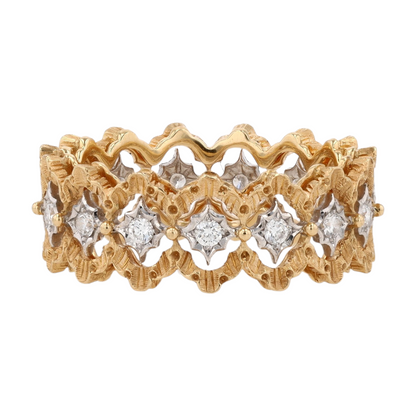 1/3 ctw 18K Two-Tone Gold Diamond Band Ring